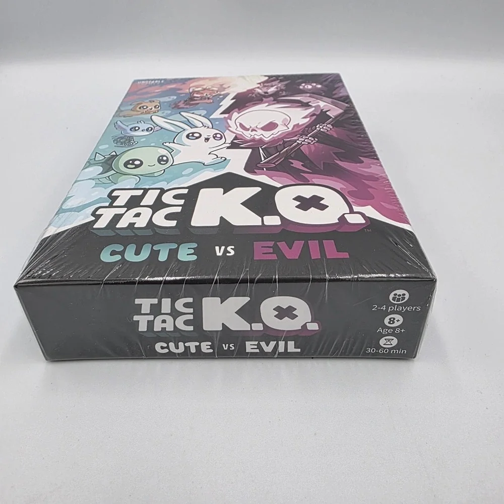 Tic Tac K.O: Cute vs Evil Card Game 8+ K.O. 2-4 Players. New‎ & Sealed